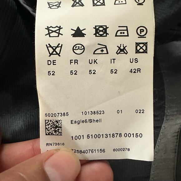 Hugo Boss Super 100 Blazer Coat Jacket Super‎ 100 Gray Men's Size 42R - Picture 9 of 10